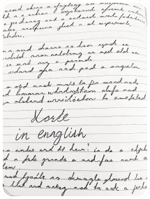 Handwritten note